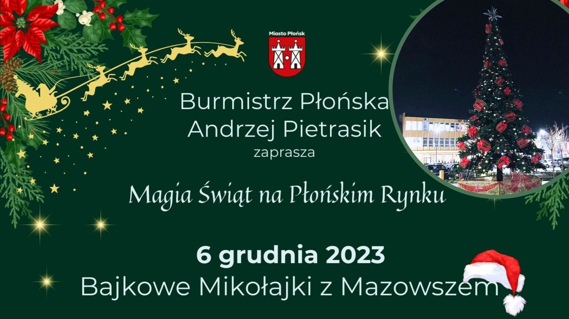 Bajkowe Mikołajki w płońskim rynku