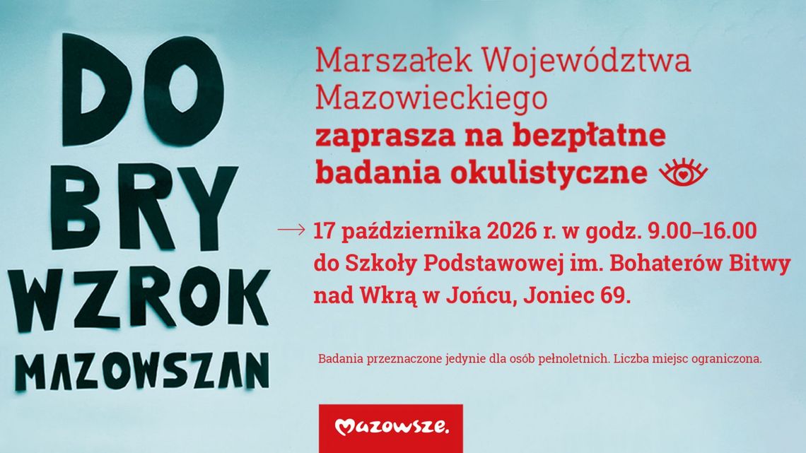 Bezpłatne badania wzroku w Jońcu. Bez skierowania i zapisów Bezpłatne badania wzroku w Jońcu. Bez skierowania i zapisów