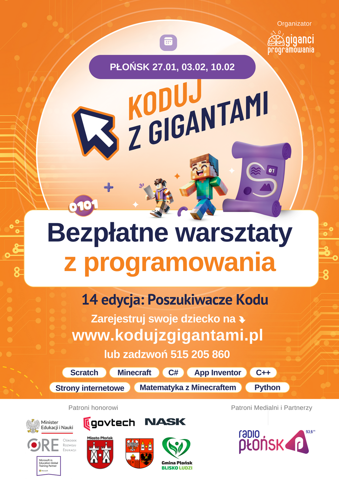 Bezpłatne Warsztaty Z Programowania „koduj Z Gigantami Poszukiwacze Kodu” 9922