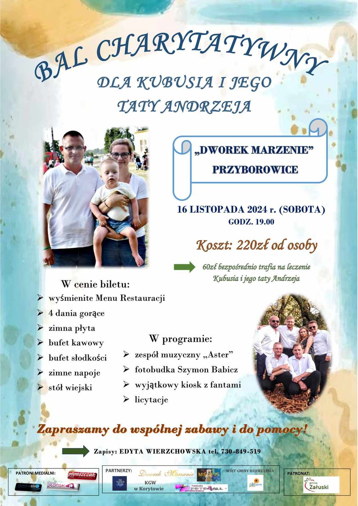 Charytatywnie bal dla Kubusia i jego taty w Przyborowicach. Są jeszcze miejsca