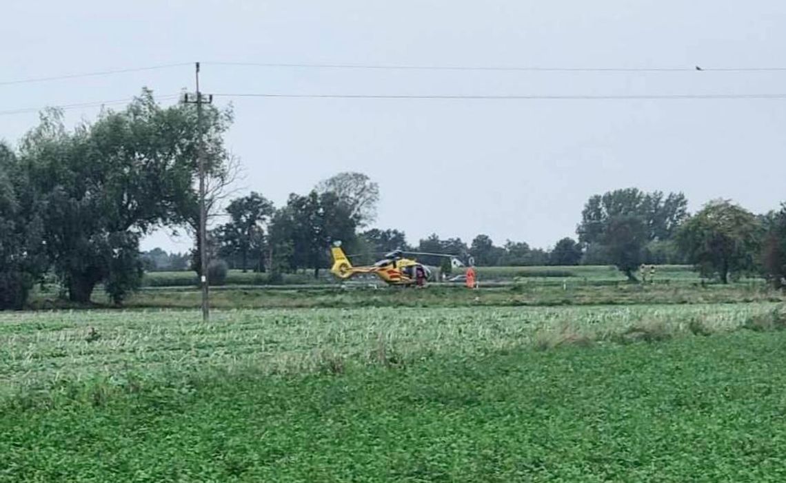 Chłopiec potrącony przez ciężarówkę na DK50. Jest w stanie ciężkim