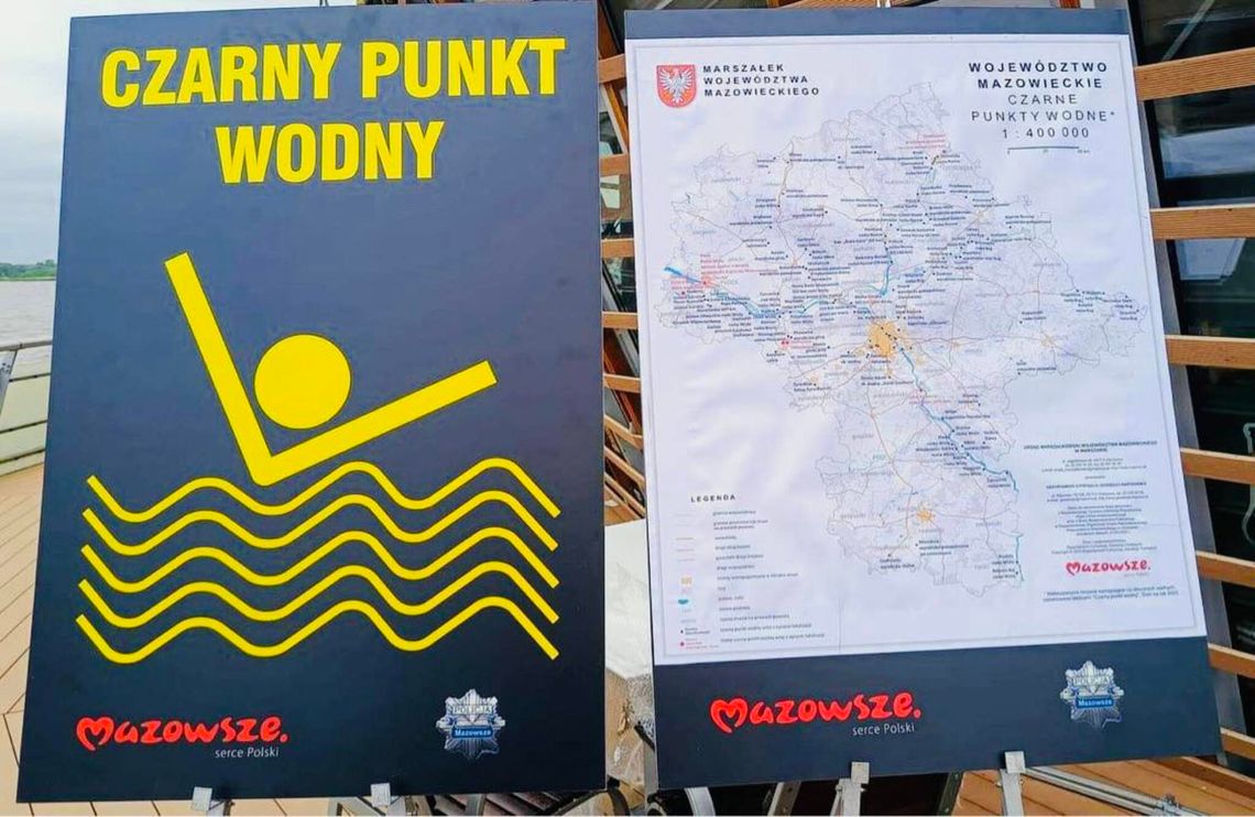 Czarne punkty nad wodą. Gdzie znajdują się w pow. płońskim?