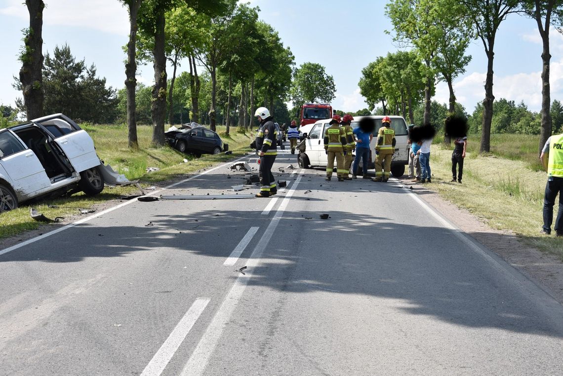 Czołówka w Nowym Mieście. Na szczęście bez ofiar