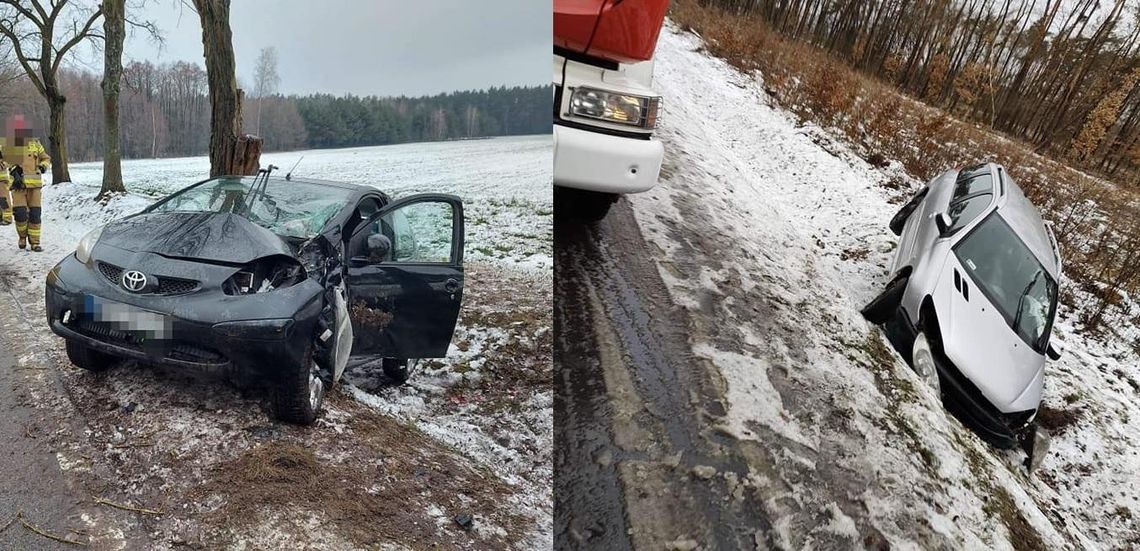 Cztery kolizje na drogach pow. płońskiego. Jedna osoba przewieziona do szpitala