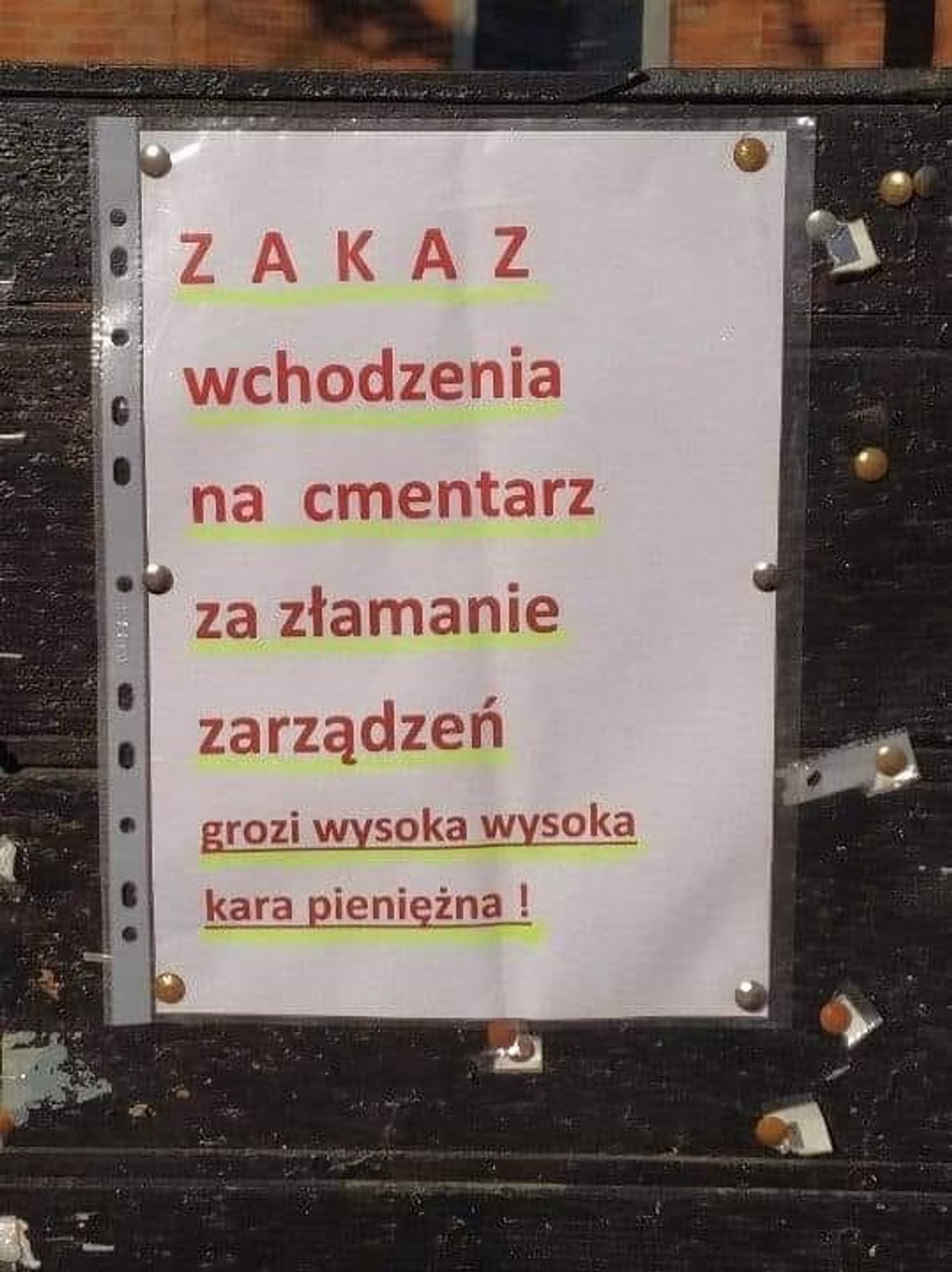 Czy baboszewski cmentarz można nawiedzać?