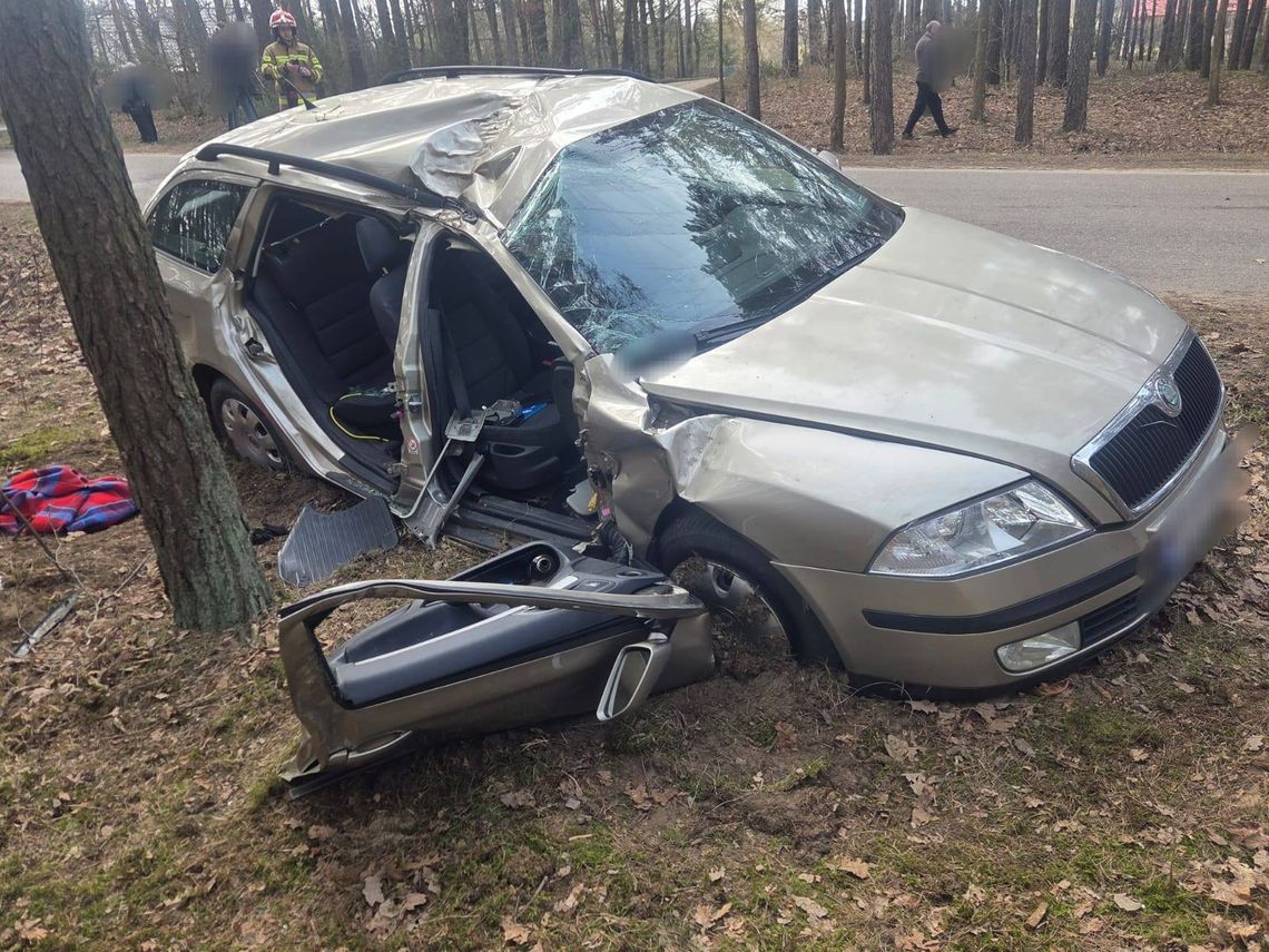 Dwie osoby poszkodowane w Popielżynie-Zawadach