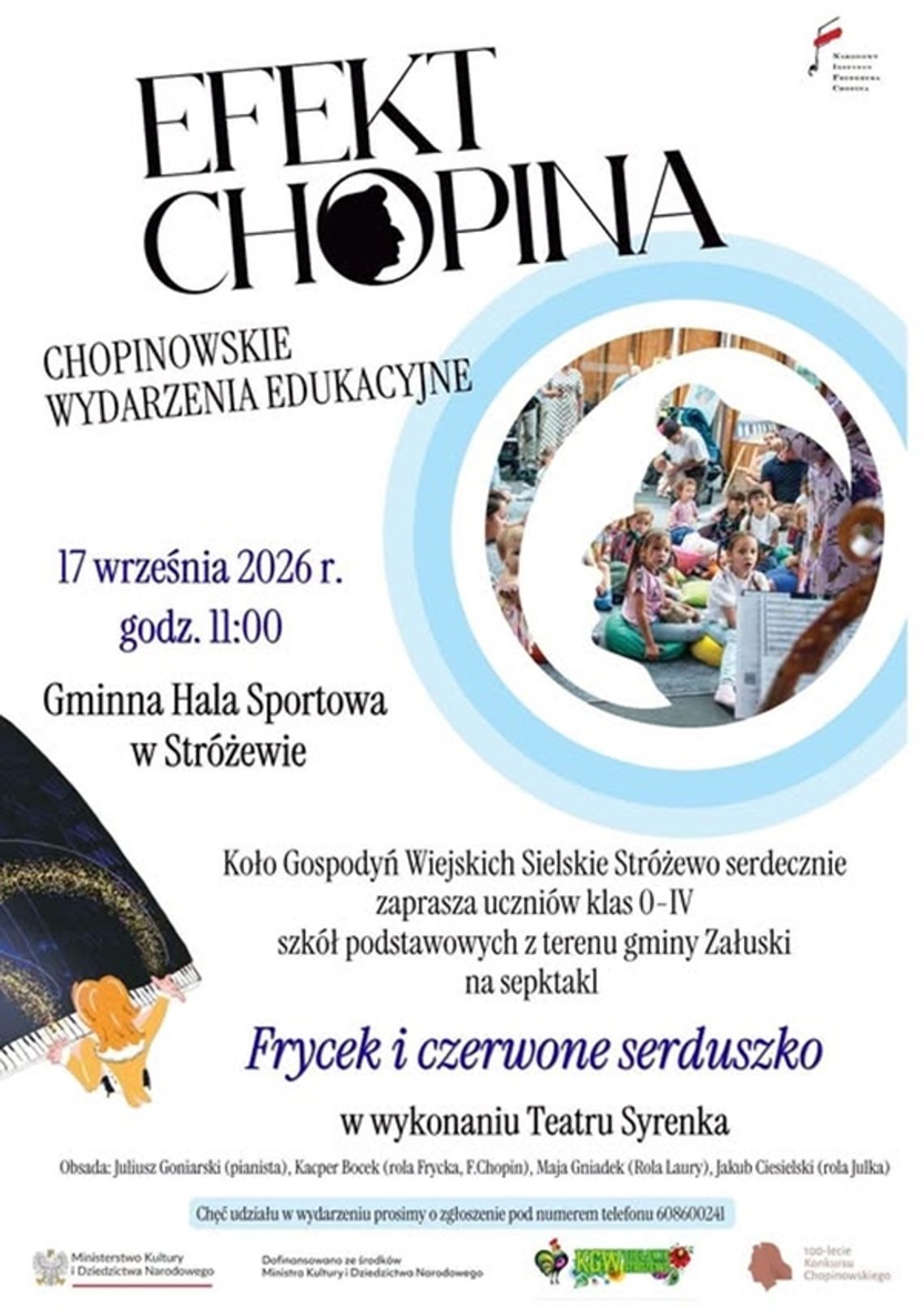 „Efekt Chopina” w Stróżewie. Najmłodsi poznają historię Fryderyka Chopina „Efekt Chopina” w Stróżewie. Najmłodsi poznają historię Fryderyka Chopina