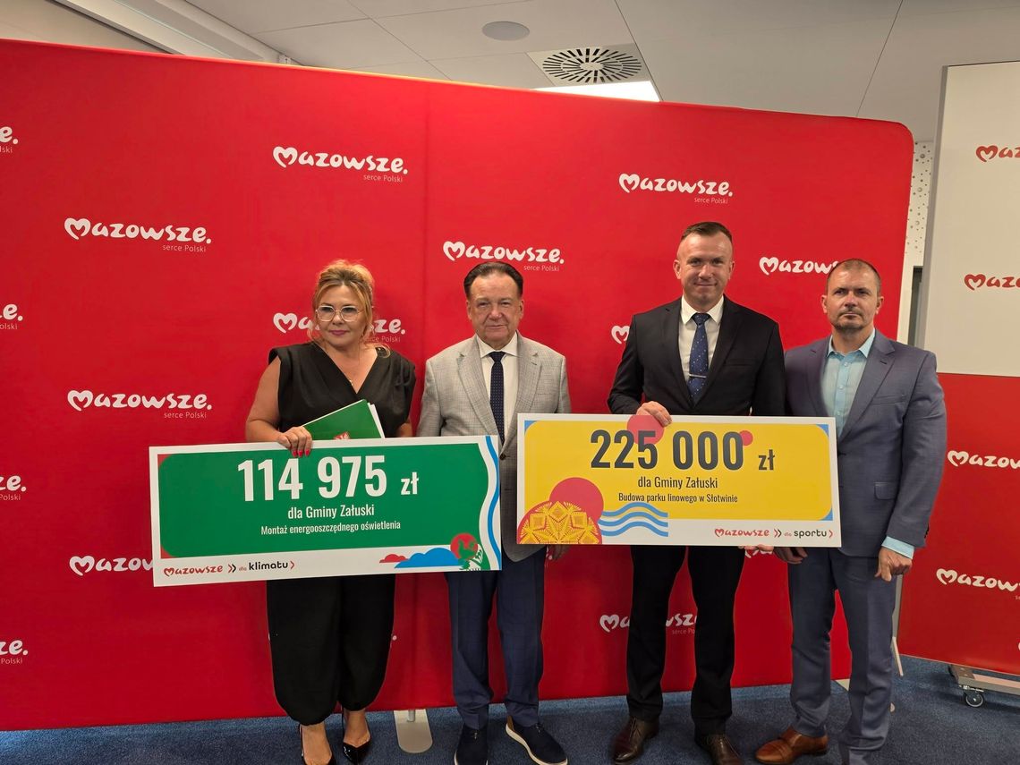 Gmina Załuski z kolejnym dofinansowaniem z budżetu Mazowsza Gmina Załuski z kolejnym dofinansowaniem z budżetu Mazowsza