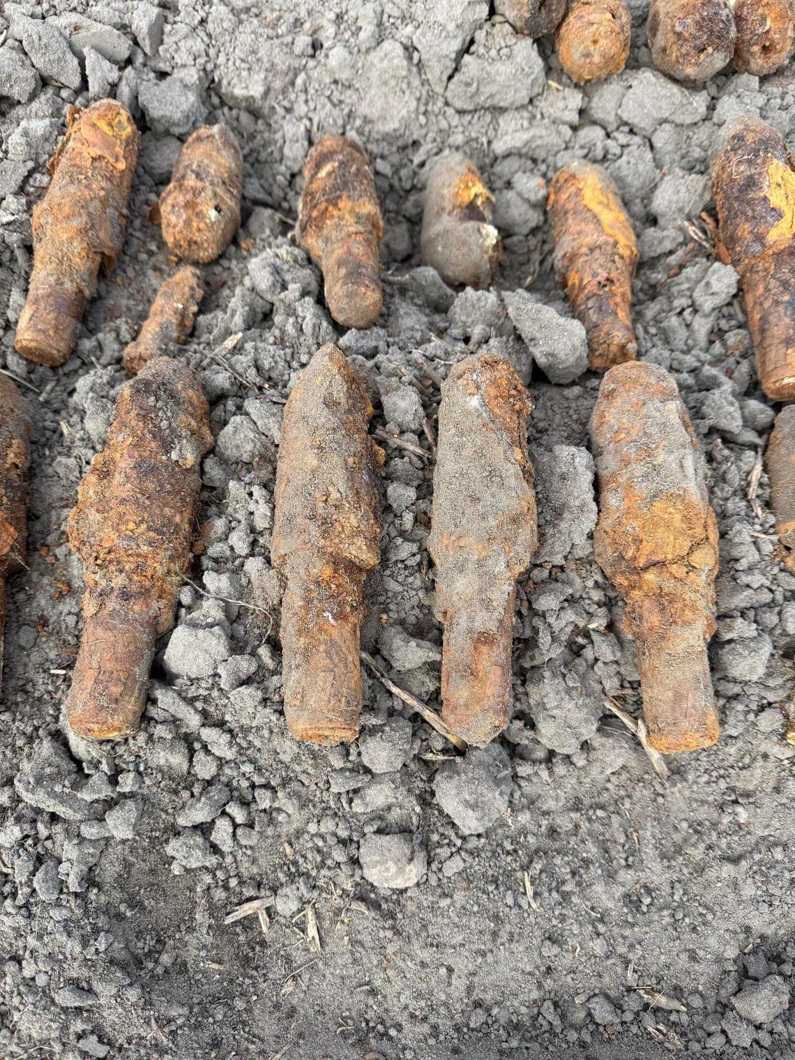 Granaty, amunicja i pociski ukryte w ziemi. Ponad 700 niebezpiecznych pozostałości z czasów wojny Granaty, amunicja i pociski ukryte w ziemi. Ponad 700 niebezpiecznych pozostałości z czasów wojny