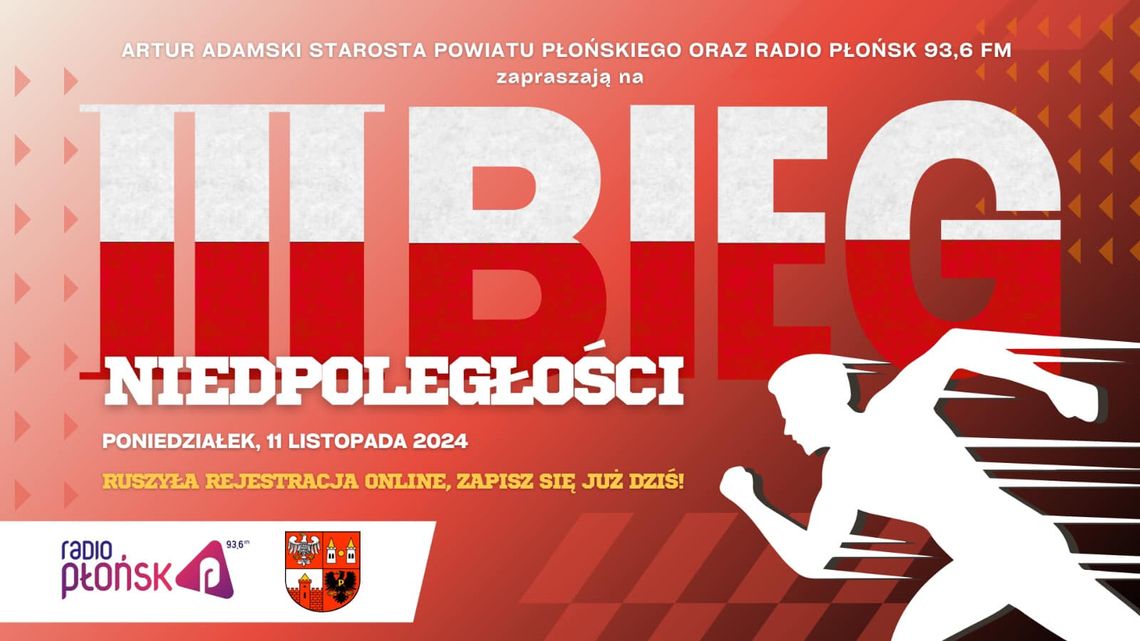 III Bieg Niepodległości w Płońsku. RUSZYŁY ZAPISY!