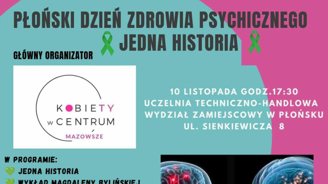 "Jedna Historia" czyli płoński Dzień Zdrowia Psychicznego