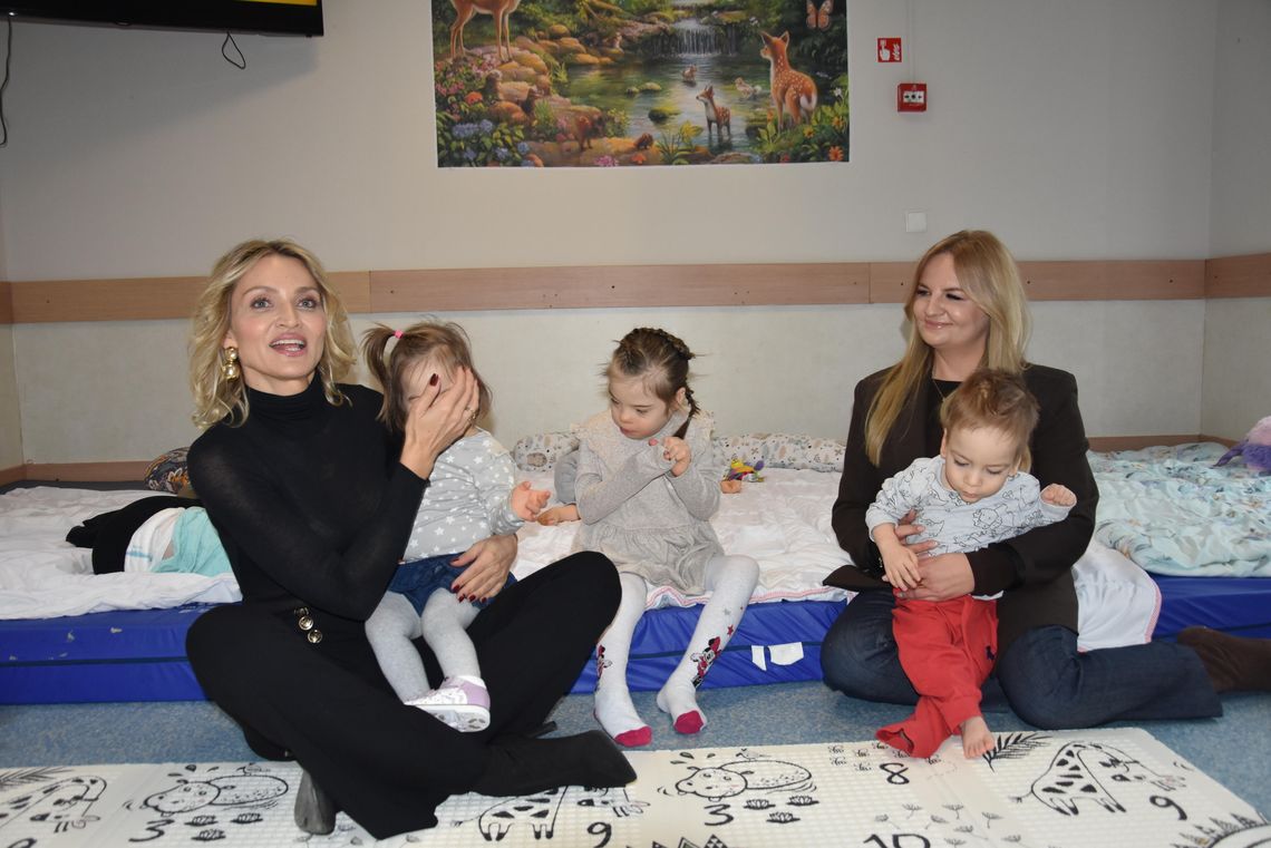 Justyna Sieniawska odwiedziła ośrodek w Kraszewie-Czubakach