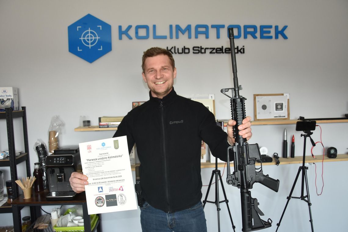 Kolimatorek ma roczek. Na urodzinach będzie można postrzelać
