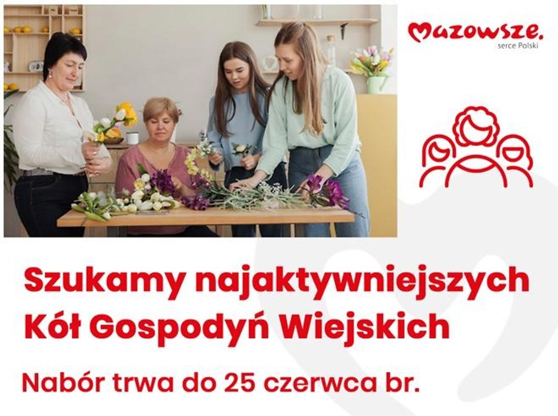 Konkurs dla najaktywniejszych Kół Gospodyń Wiejskich 