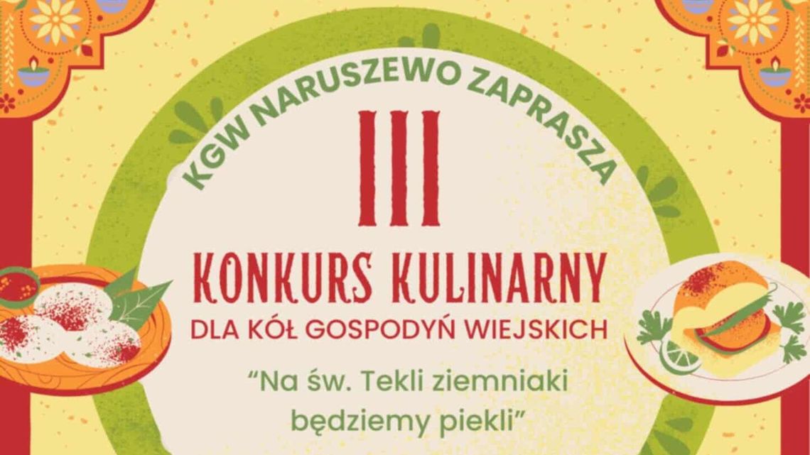 Konkurs Kulinarny KGW w Naruszewie: Zgłoś danie z ziemniaka i zdobądź nagrody!