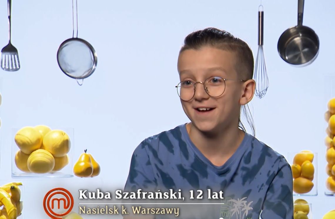 Kuba z Nasielska w popularnym programie kulinarnym "MasterChef Junior"