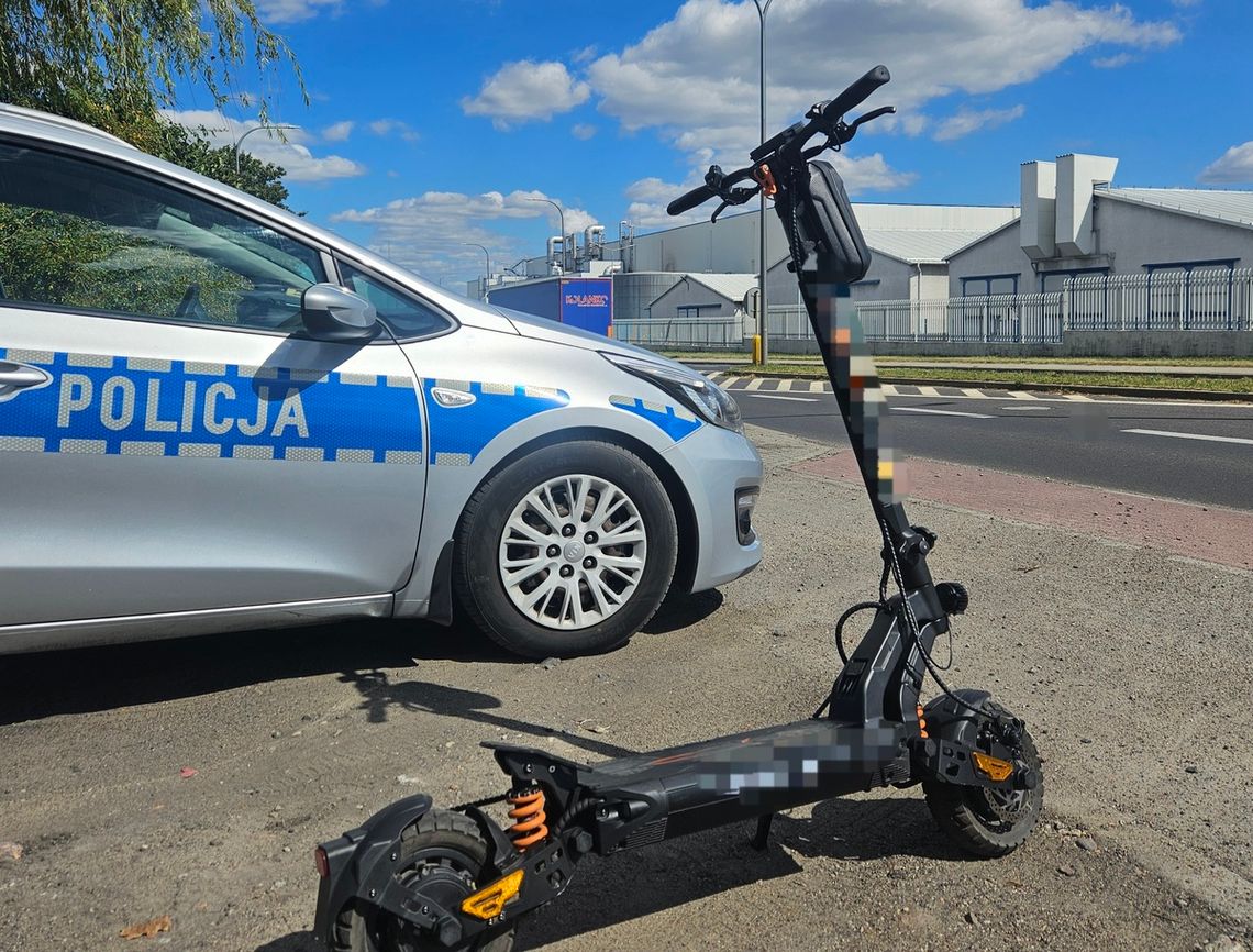 Mandat 2500 zł za przejażdżkę na hulajnodze