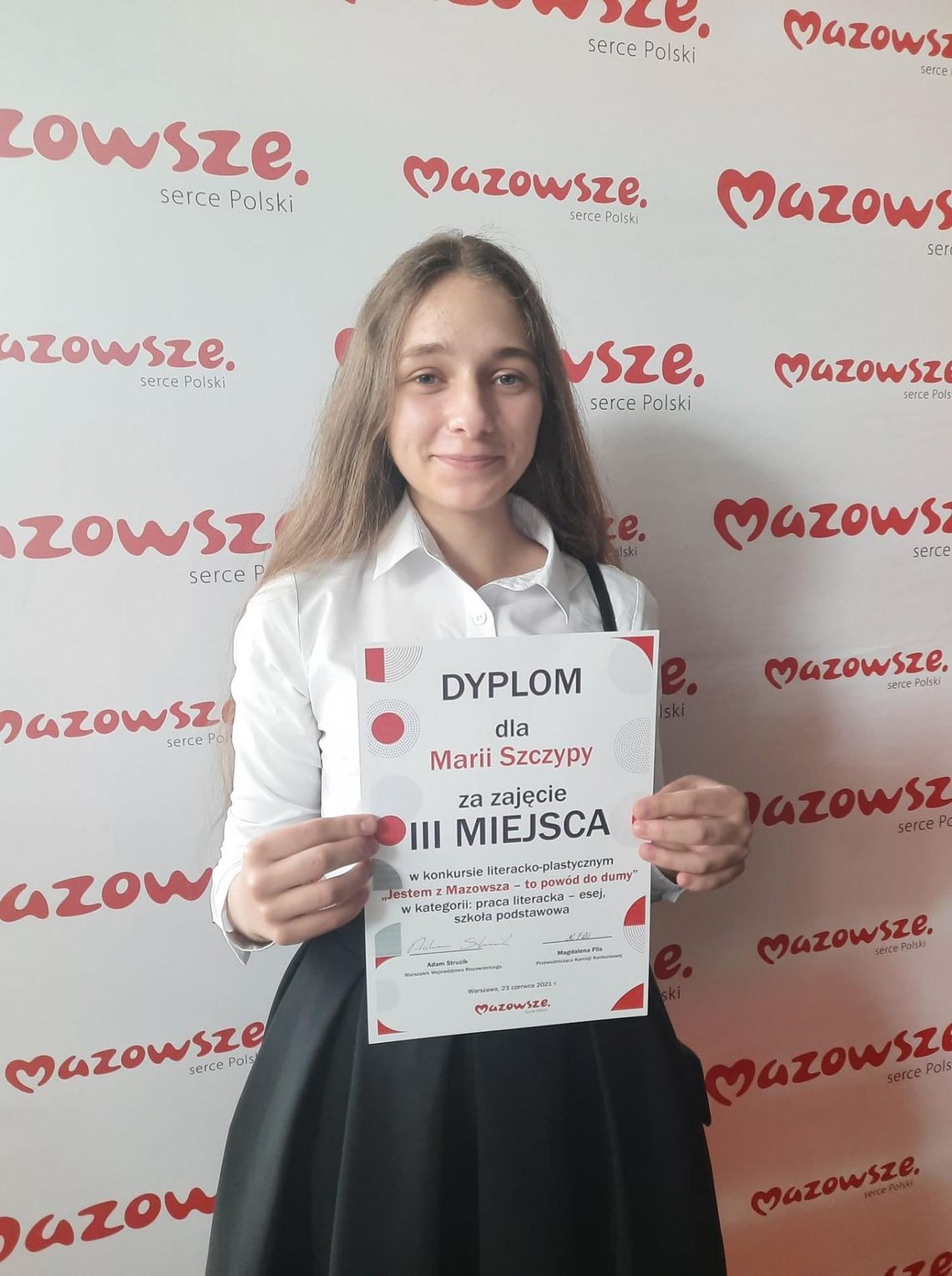 Maria Szczypa laureatką konkursu „Jestem z Mazowsza”