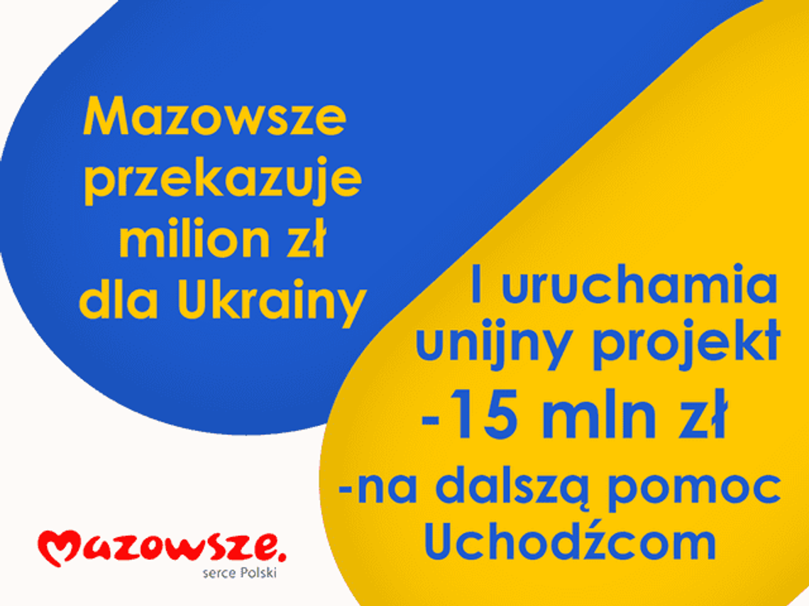 Miliony od Mazowsza dla Ukrainy