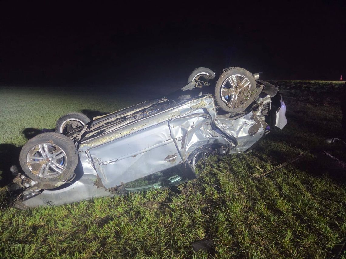 Młody kierowca trafił do szpitala