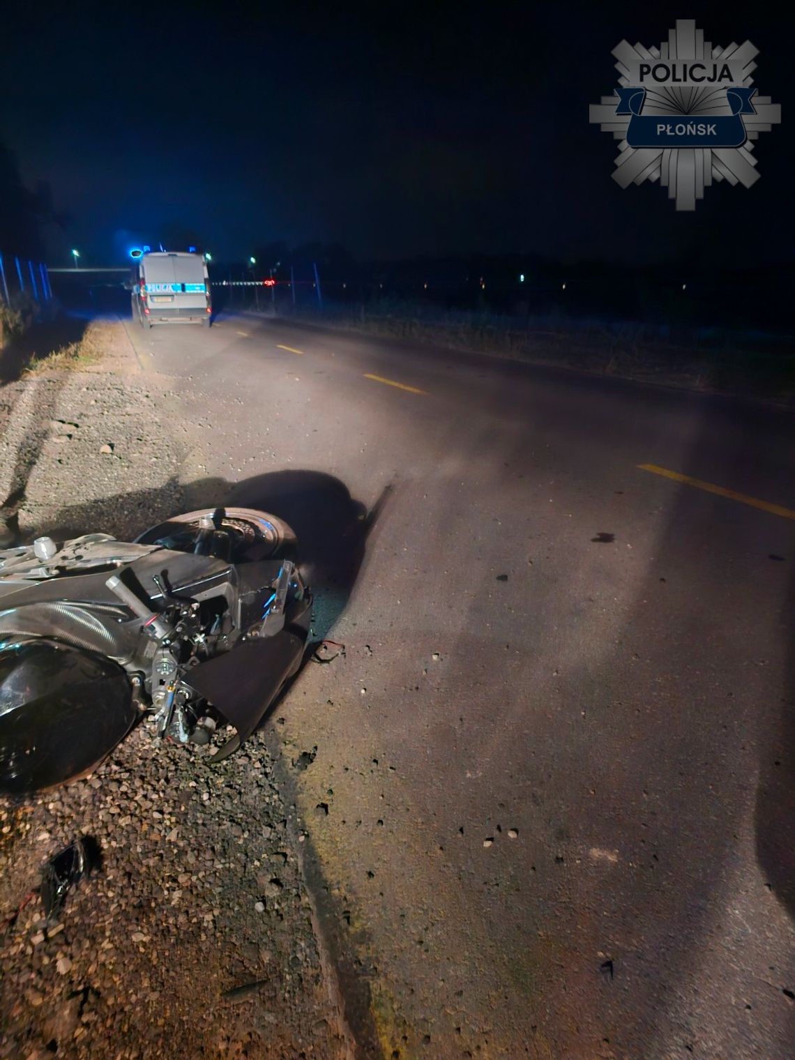 Motocyklem w dzika. Kierująca trafiła do szpitala