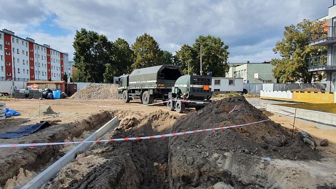 Niewybuchy wojenne znalezione w centrum Sierpca