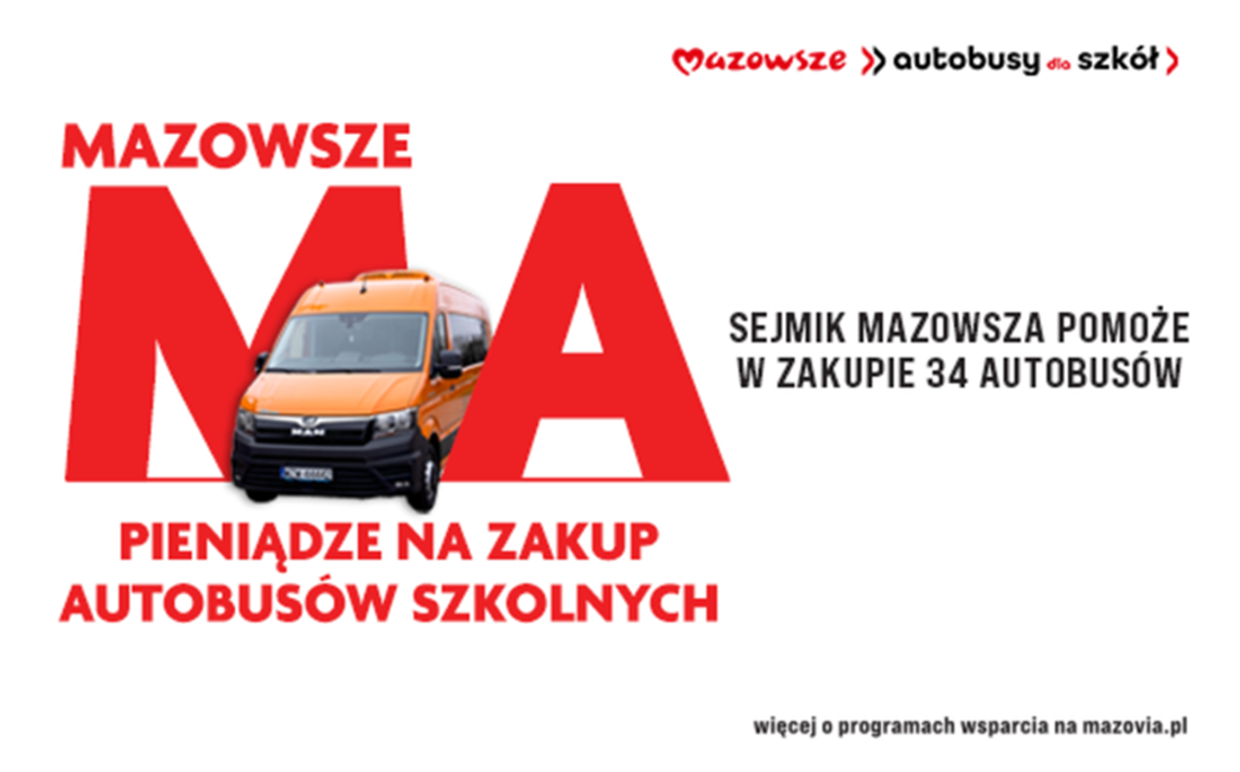 Nowe autobusy dzięki dotacjom z Samorządu Mazowsza trafią do gmin Sochocin i Nowe Miasto