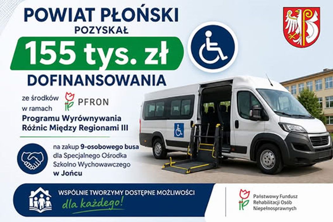 Nowy bus trafi do Ośrodka Szkolno-Wychowawczego w Jońcu