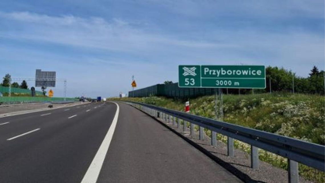Otwarto trzy łącznice węzła Przyborowice na S7