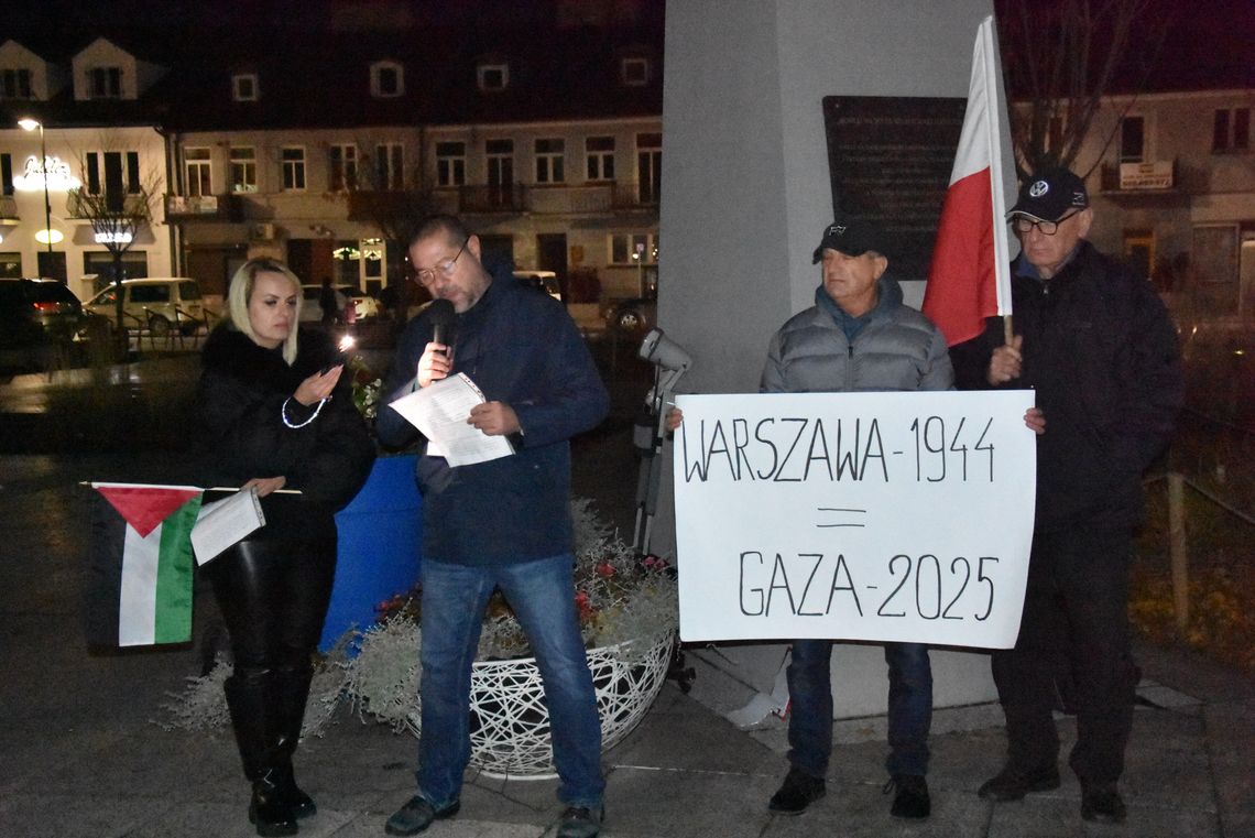 Płoński głos wsparcia palestyńskiej ludności cywilnej w Strefie Gazy