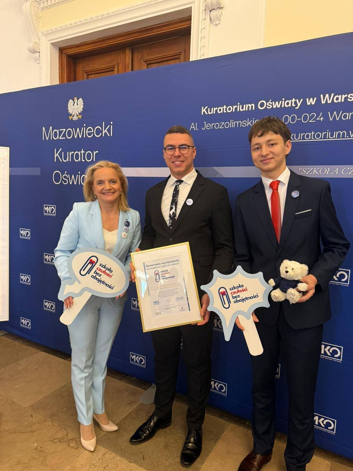 Płońskie LO z nagrodą szkoły czułości bez obojętności