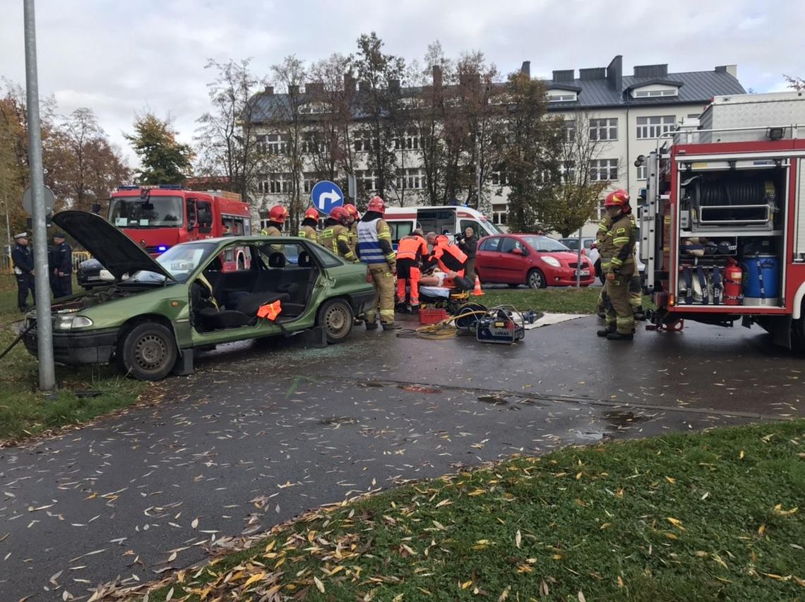 Pokaz współdziałania służb na płońskich Rutkach. W scenariuszu pościg, wypadek i ucieczka wpław