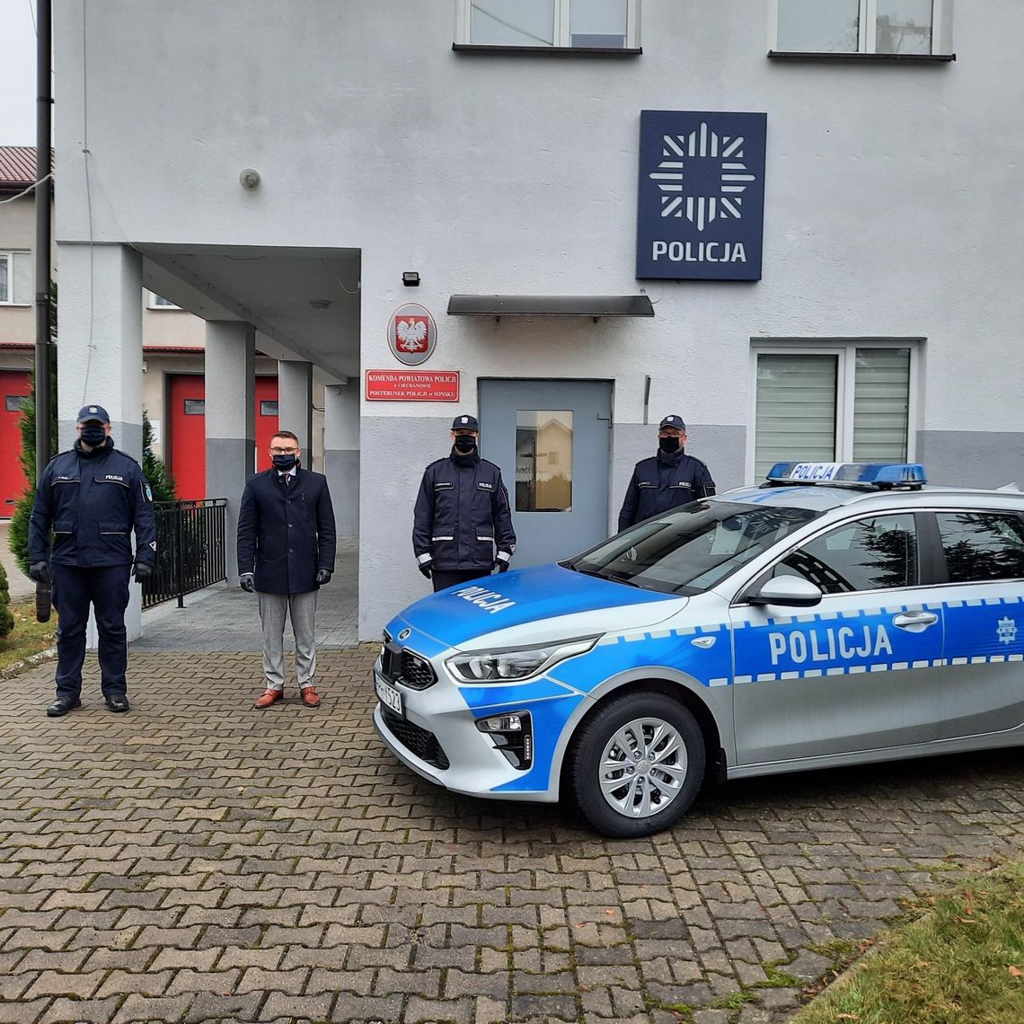 Posterunek Policji w Sońsku otrzymał nowy radiowóz 