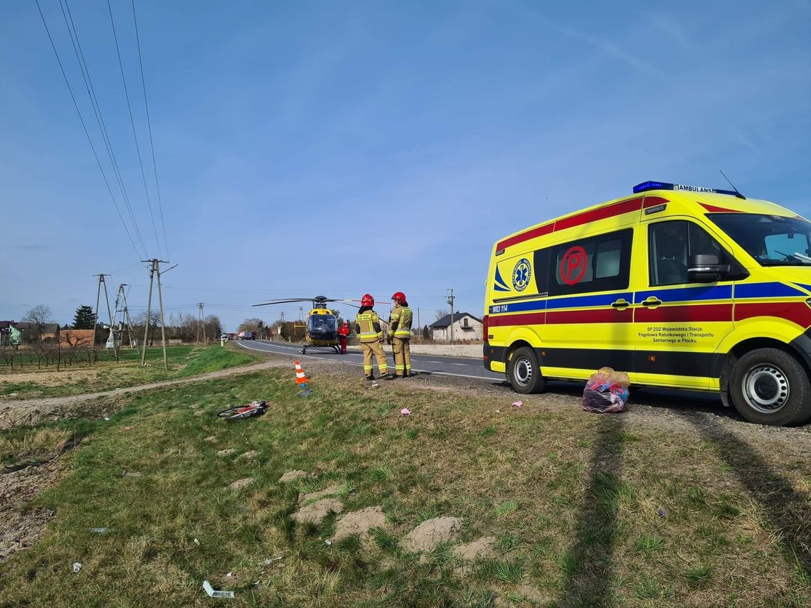 Potrącona rowerzystka w szpitalu. Policja szuka sprawcy zdarzenia!