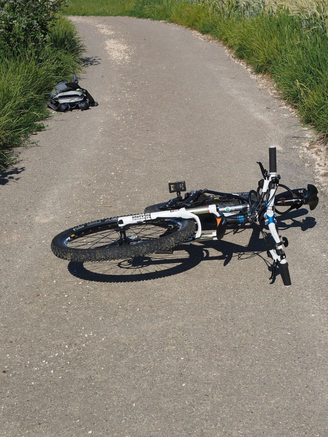 Potrącony rowerzysta trafił do szpitala 