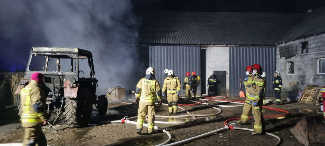 Pożar budynku gospodarczego w Kodłutowie