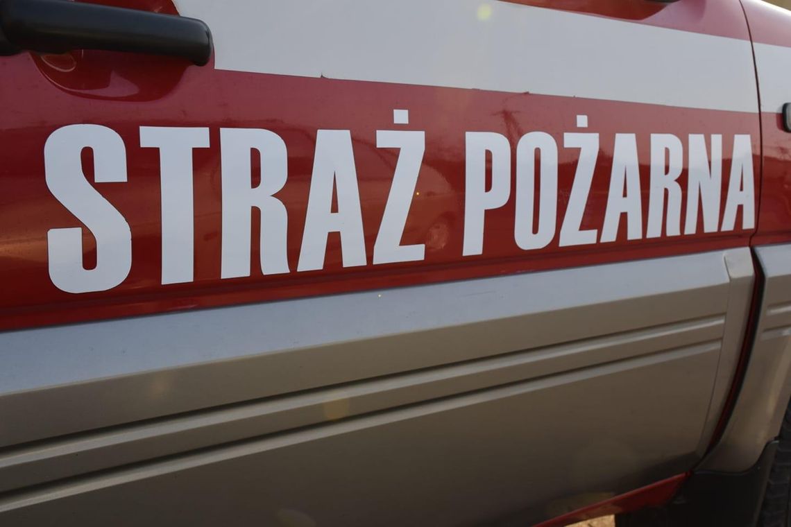 Pożar domku na terenie ogródków działkowych