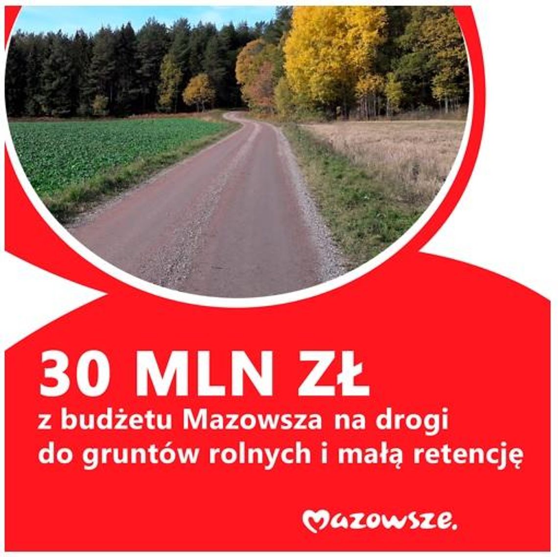 Prawie 1 mln zł trafi do powiatu na remont dróg dojazdowych