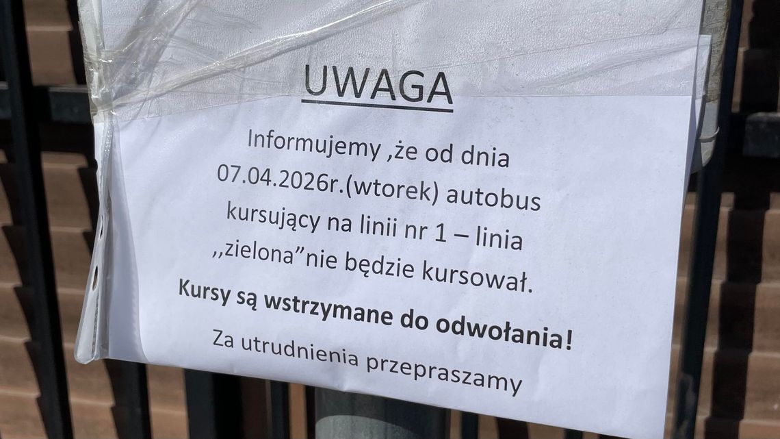 Problemy z komunikacją w Płońsku. Kursy zawieszone