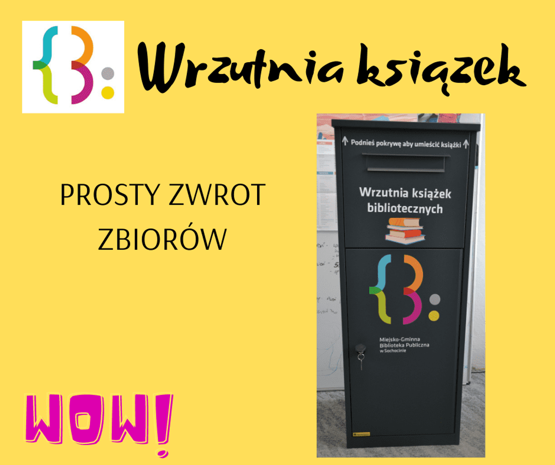 Przed sochocińską biblioteką pojawiła się wrzutnia do książek