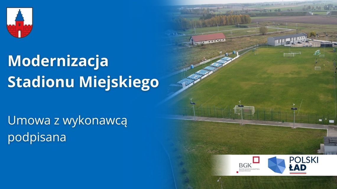 Raciąż: będzie modernizacja Stadionu Miejskiego im. Jerzego Arceusza