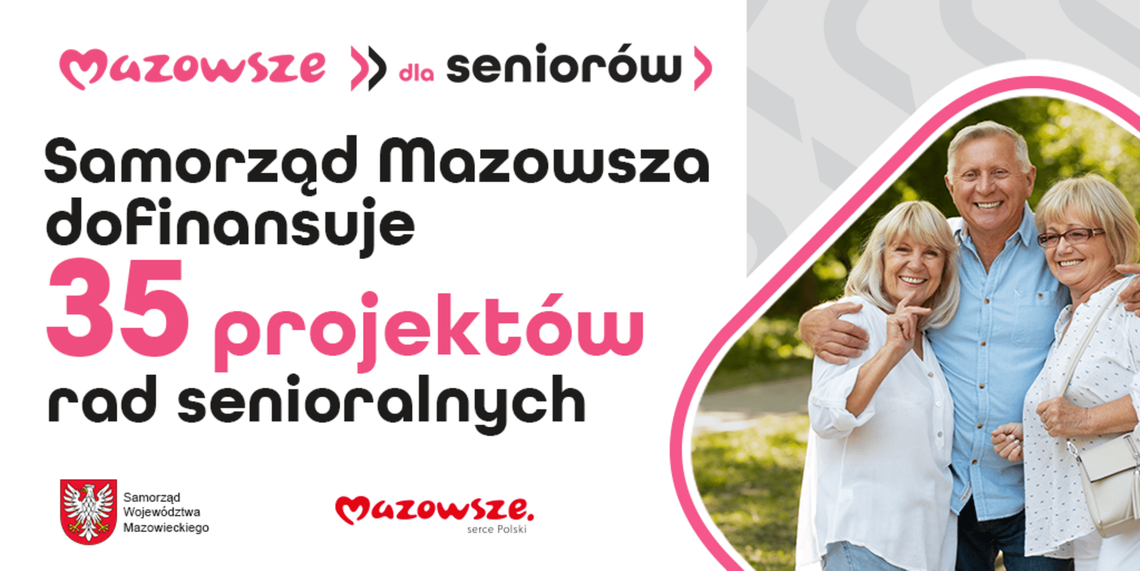 Rady seniorów ze wsparciem Mazowsza. Skorzysta Płońsk, Załuski i Ciechanów