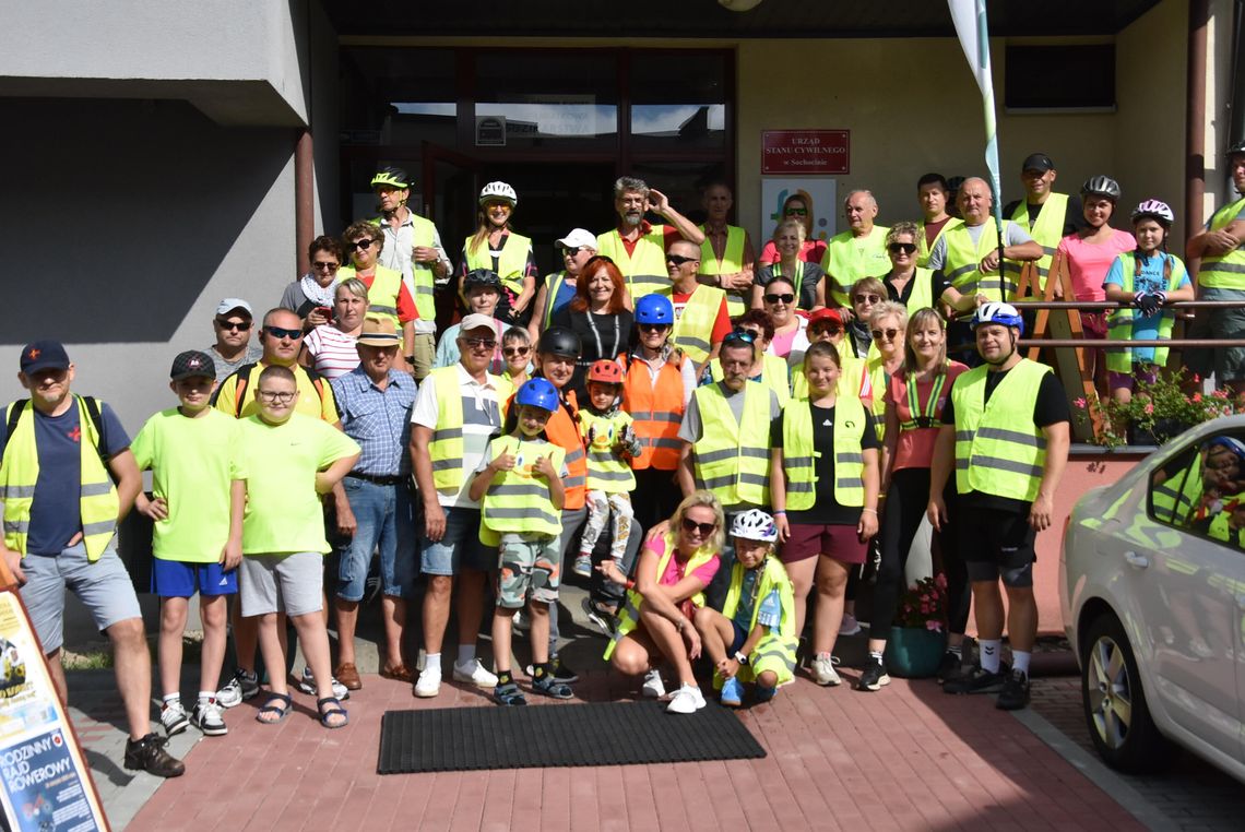 Rodzinny rowerowy rajd po gminie Sochocin