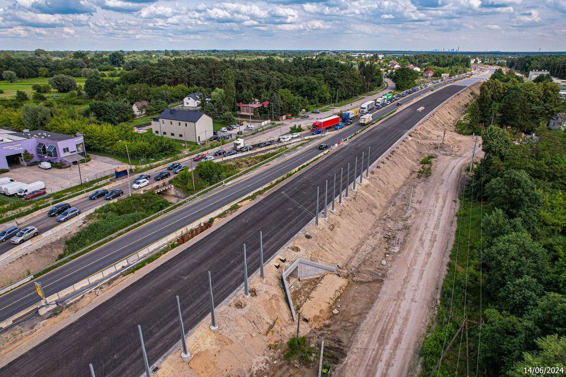 S7 Płońsk-Czosnów: można przejechać 9,5 km nowymi jezdniami trasy głównej