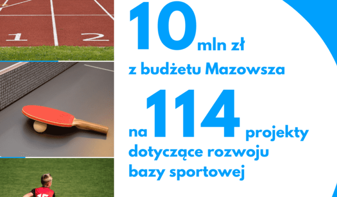 Samorząd Mazowsza wspiera rozwój bazy sportowej