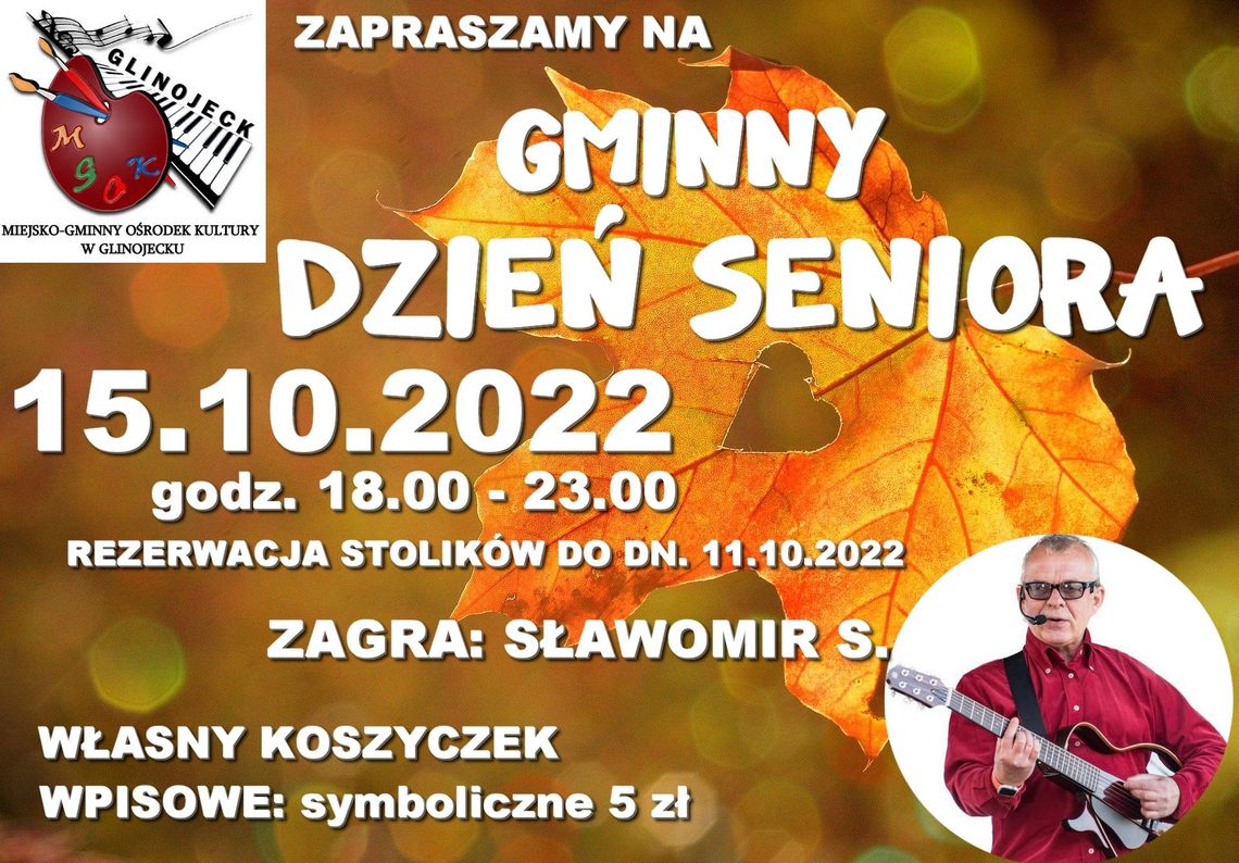 Seniorzy opanują Glinojeck. Zbliża się Gminny Dzień Seniora