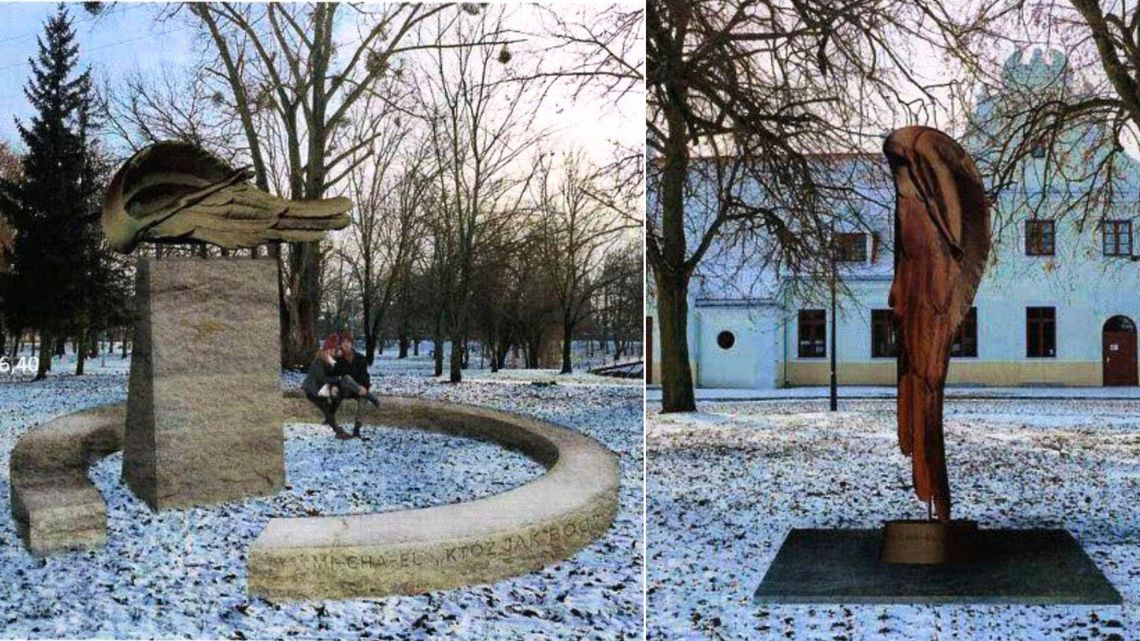 „Skrzydła Archanioła” mają stanąć przy płońskim PKP i w Parku Wolności