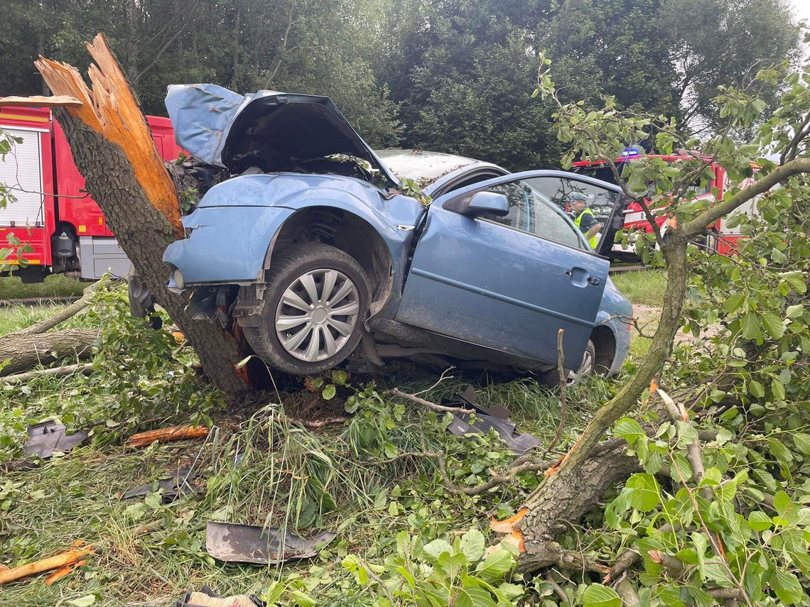 Śmiertelny wypadek pod Glinojeckiem. Na drodze zginął 35-latek