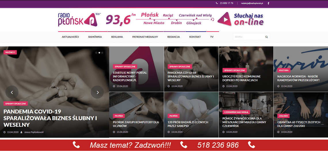 Startuje nowy portal informacyjny - radioplonsk.pl