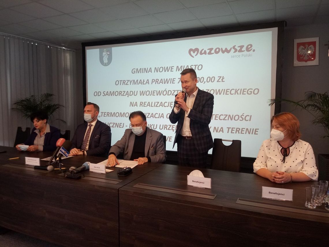 Stary gminny kopciuch będzie wymieniony na nowoczesne pompy i urządzenia grzewcze. Urząd Gminy w Nowym Mieście przejdzie termomodernizację